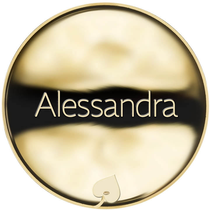 Jméno Alessandra - líc