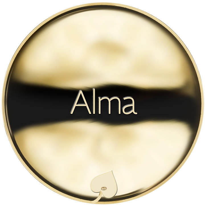 Jméno Alma - líc