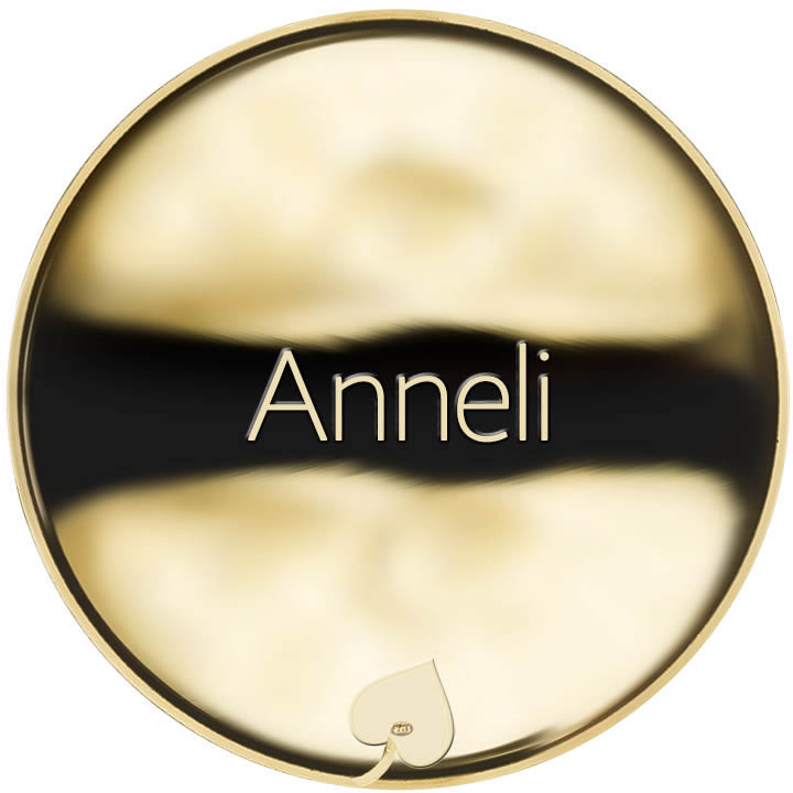 Jméno Anneli - líc
