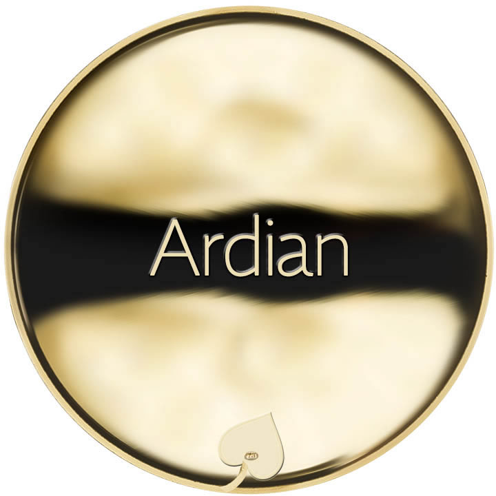 Jméno Ardian - líc