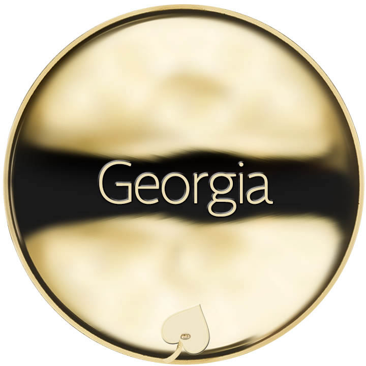 Jméno Georgia - líc