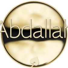 Jméno Abdallah - líc