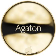 Jméno Agaton - líc