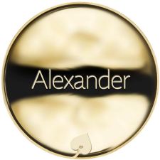 Jméno Alexander - líc