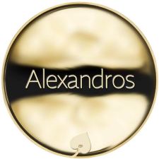 Name Alexandros - Reverse