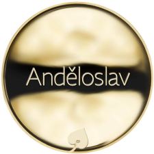 Jméno Anděloslav - líc