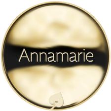Jméno Annamarie - líc