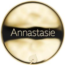 Jméno Annastasie - líc