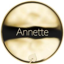 Jméno Annette - líc
