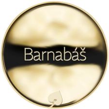 Jméno Barnabáš - líc