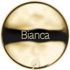 Jméno Bianca - líc
