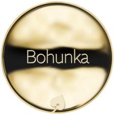 Jméno Bohunka - líc