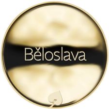 Jméno Běloslava - líc