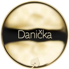 Jméno Danička - líc