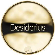 Jméno Desiderius - líc