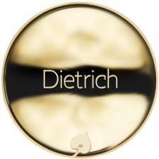 Jméno Dietrich - líc