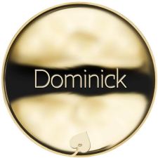Jméno Dominick - líc