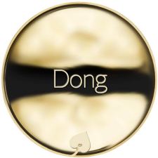 Jméno Dong - líc