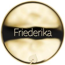 Jméno Friederika - líc