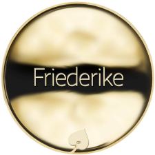 Jméno Friederike - líc