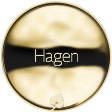 Jméno Hagen - líc