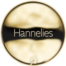Jméno Hannelies - líc
