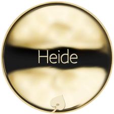 Jméno Heide - líc