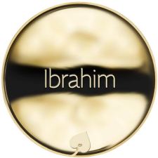 Jméno Ibrahim - líc