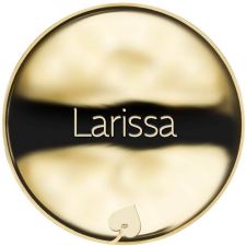 Jméno Larissa - líc