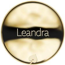 Jméno Leandra - líc