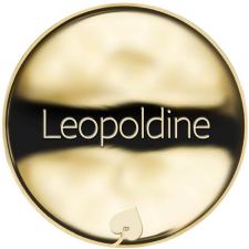 Jméno Leopoldine - líc