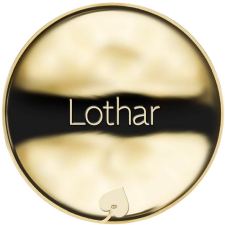 Jméno Lothar - líc