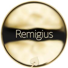 Jméno Remigius - líc