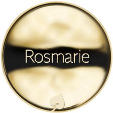 Jméno Rosmarie - líc
