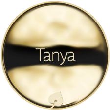 Jméno Tanya - líc