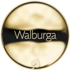 Jméno Walburga - líc