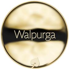 Jméno Walpurga - líc