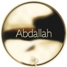 Příjmení Abdallah - líc
