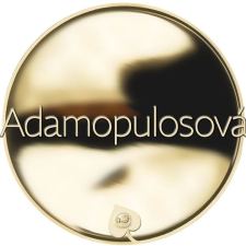 Příjmení Adamopulosová - líc