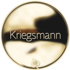 Příjmení Kriegsmann - líc