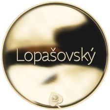 Příjmení Lopašovský - líc