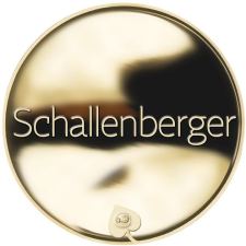 Příjmení Schallenberger - líc